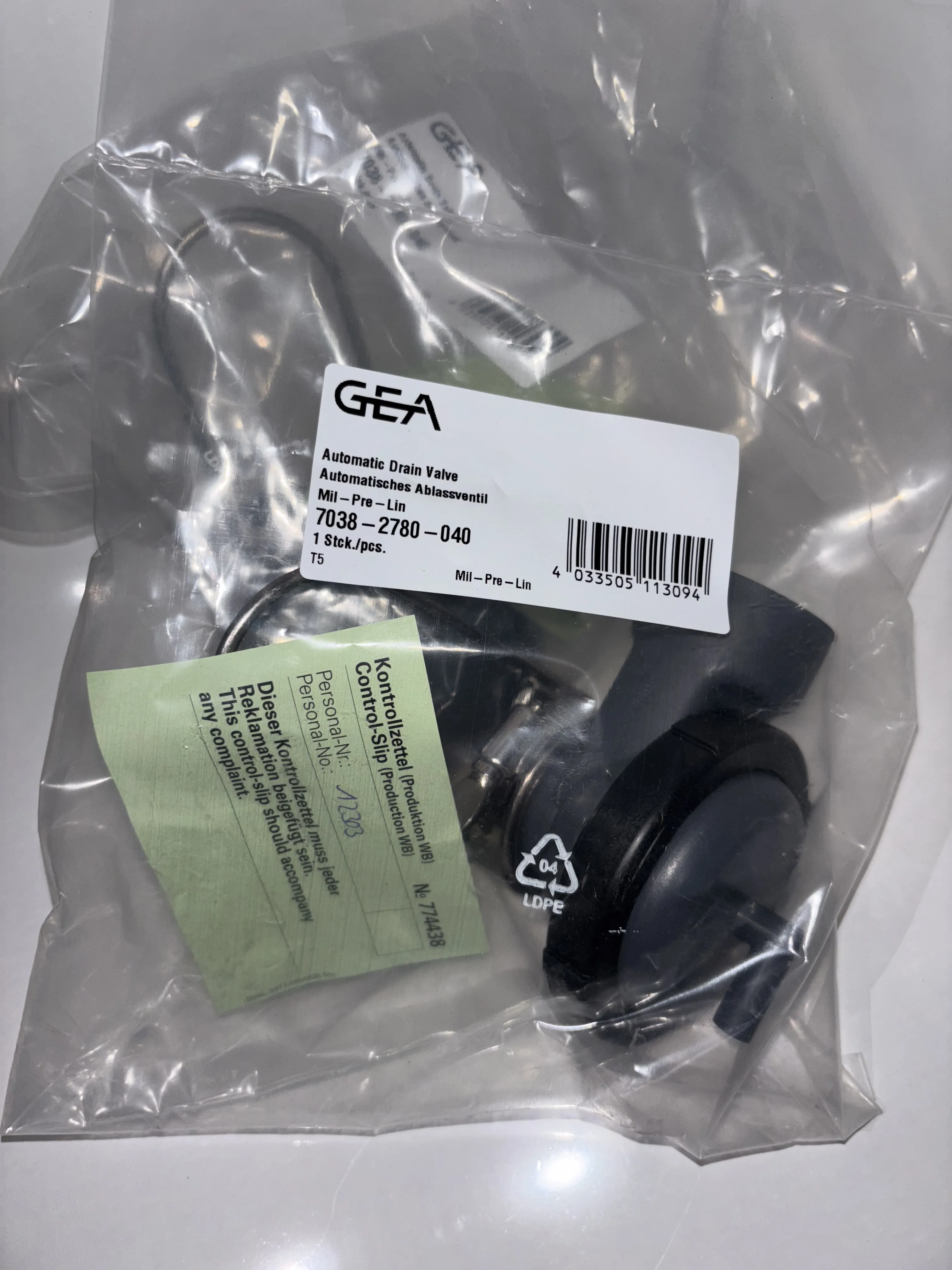 7038-2780-040 Автоматический дренажный клапан