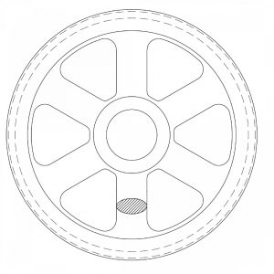 2005-4001-020 Шкив тросовый O 16 inch_без подшипн. 16.000